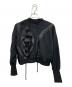 houga（ホウガ）の古着「クロップドフリルスエット」｜ブラック