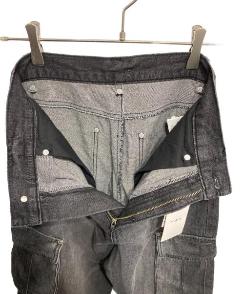 MURUA（ムルーア）MURUA (ムルーア) ジップヘムカーゴデニムパンツ ブラック サイズ:1の古着・服飾アイテム