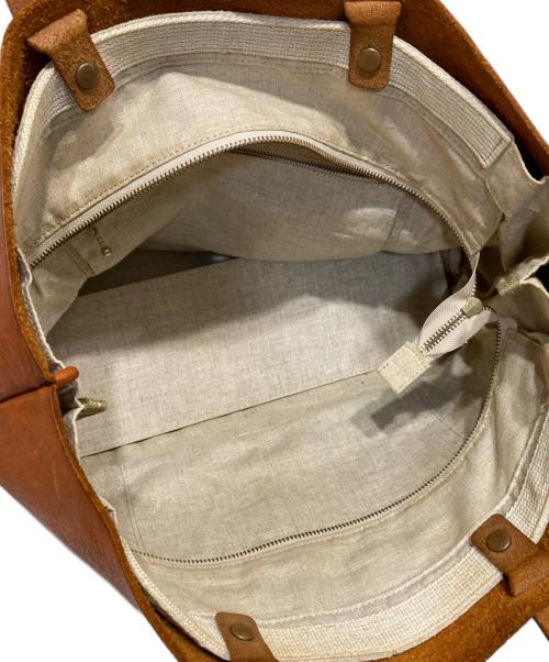 SLOW（スロウ）SLOW (スロウ) ZIP TOTE BAG ブラウンの古着・服飾アイテム