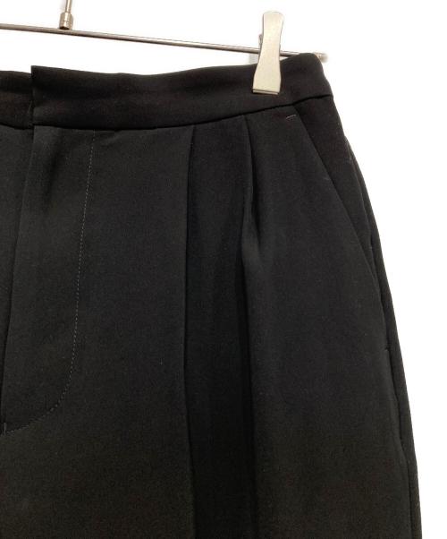 Spick and Span（スピック＆スパン）Spick and Span (スピックアンドスパン) ダブルクロステーパードパンツ ブラック サイズ:40の古着・服飾アイテム