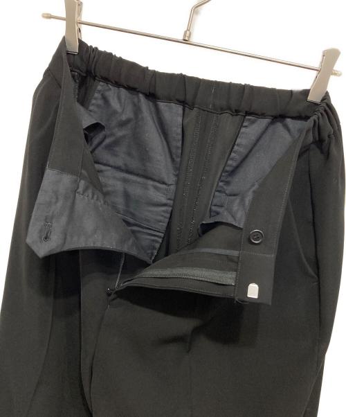 Spick and Span（スピック＆スパン）Spick and Span (スピックアンドスパン) ダブルクロステーパードパンツ ブラック サイズ:40の古着・服飾アイテム