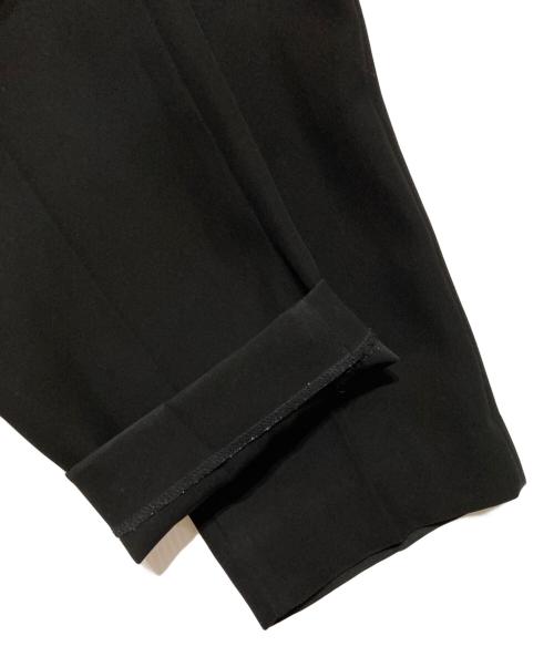 Spick and Span（スピック＆スパン）Spick and Span (スピックアンドスパン) ダブルクロステーパードパンツ ブラック サイズ:40の古着・服飾アイテム