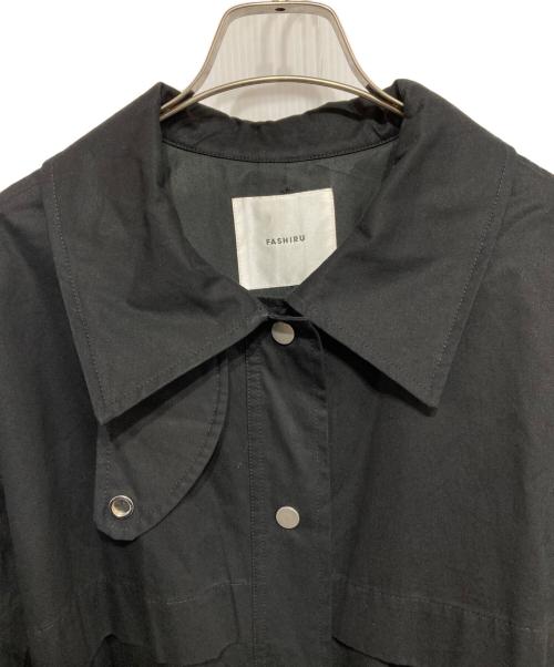 FASHIRU（ファシル）FASHIRU (ファシル) トレンチコート ブラック サイズ:-の古着・服飾アイテム