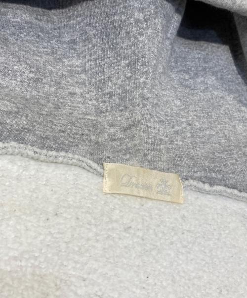 DRAWER（ドゥロワー）DRAWER (ドゥロワー) ツリウラケジップパーカー ライトグレー サイズ:40の古着・服飾アイテム