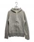 DRAWER（ドゥロワー）の古着「ツリウラケジップパーカー」｜ライトグレー