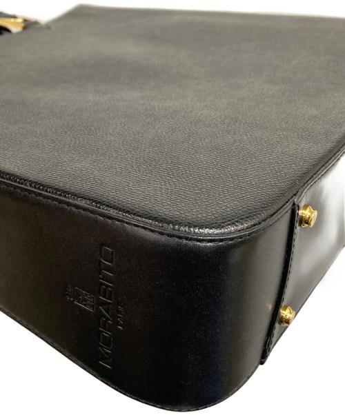 MORABITO（モラビト）MORABITO (モラビト) レザートートバッグ ブラックの古着・服飾アイテム