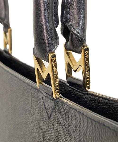 MORABITO（モラビト）MORABITO (モラビト) レザートートバッグ ブラックの古着・服飾アイテム