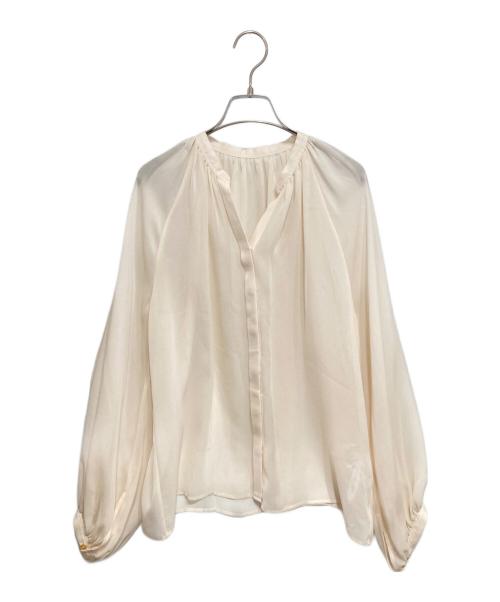 IENA（イエナ）IENA (イエナ) シアージョーゼット ギャザーブラウス アイボリー サイズ:-の古着・服飾アイテム