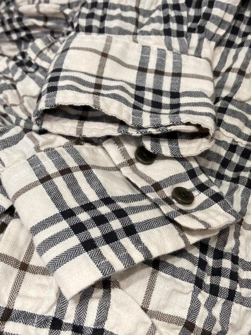 IENA（イエナ）IENA (イエナ) シャーリングチェックショートシャツ ベージュ サイズ:-の古着・服飾アイテム