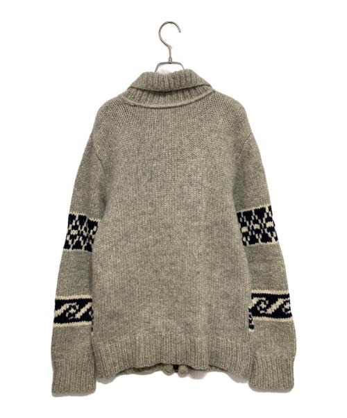 KATHARINE HAMNETT（キャサリンハムネット）KATHARINE HAMNETT (キャサリンハムネット) ニットジャケット ネイビー×ライトグレー サイズ:-の古着・服飾アイテム