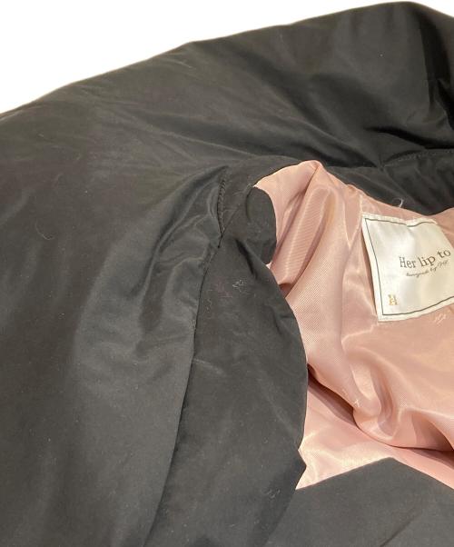 HER LIP TO（ハーリップトゥ）Her lip to (ハーリップトゥ) Madison Quilted Short Coat ブラック サイズ:Sの古着・服飾アイテム