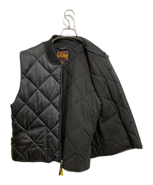 GAME（ゲーム）game (ゲーム) キルティングジャケット ブラック サイズ:XLの古着・服飾アイテム