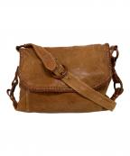 gentenゲンテン）の古着「レザーショルダーバッグ」｜ベージュ