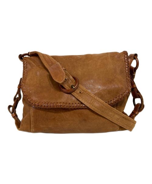 genten（ゲンテン）genten (ゲンテン) レザーショルダーバッグ ベージュの古着・服飾アイテム