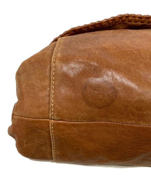 genten（ゲンテン）genten (ゲンテン) レザーショルダーバッグ ベージュの古着・服飾アイテム