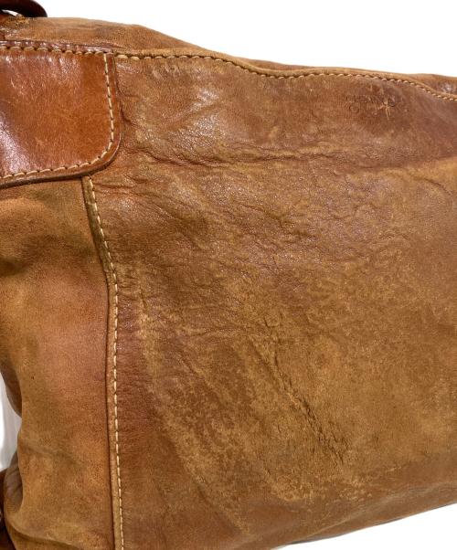 genten（ゲンテン）genten (ゲンテン) レザーショルダーバッグ ベージュの古着・服飾アイテム