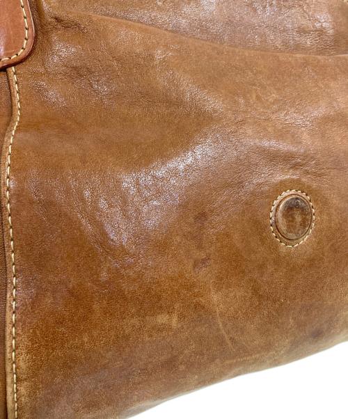 genten（ゲンテン）genten (ゲンテン) レザーショルダーバッグ ベージュの古着・服飾アイテム