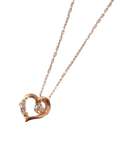 4℃（ヨンドシー）4℃ (ヨンドシー) K10ピンクゴールドハートネックレス ピンクゴールドの古着・服飾アイテム