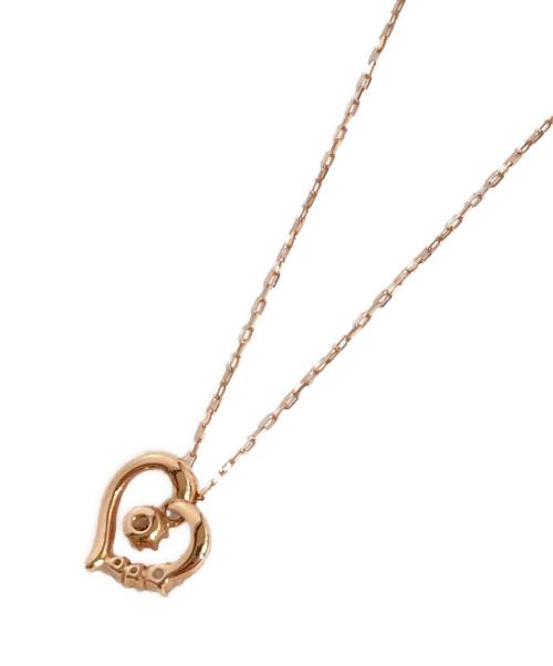 4℃（ヨンドシー）4℃ (ヨンドシー) K10ピンクゴールドハートネックレス ピンクゴールドの古着・服飾アイテム
