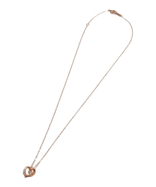 4℃（ヨンドシー）4℃ (ヨンドシー) K10ピンクゴールドハートネックレス ピンクゴールドの古着・服飾アイテム