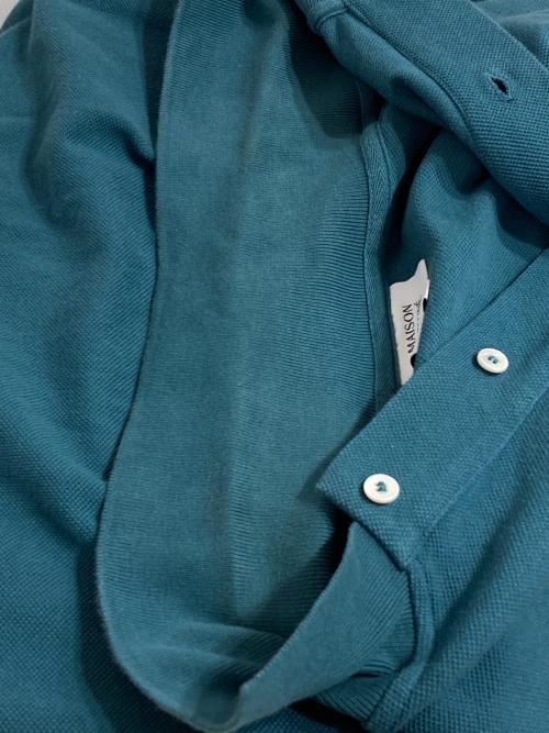 maison kitsune（メゾンキツネ）maison kitsune (メゾンキツネ) BOLD FOX HEAD PATCH COMFORT POLO グリーン サイズ:Mの古着・服飾アイテム