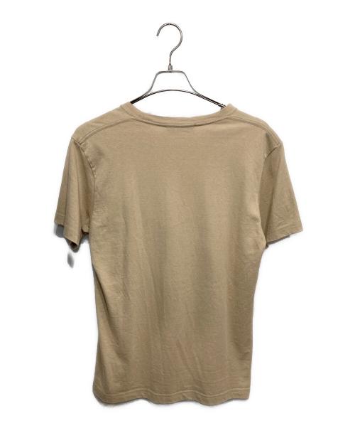 maison kitsune（メゾンキツネ）maison kitsune (メゾンキツネ) フォックスプリントTシャツ ベージュ サイズ:Sの古着・服飾アイテム