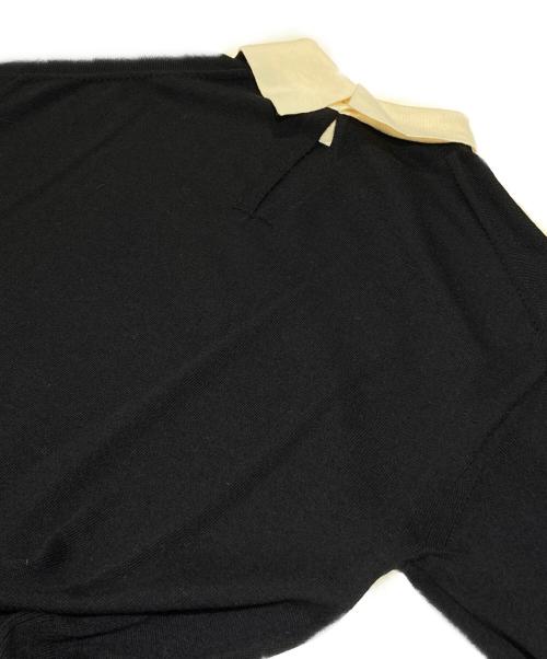 martinique（マルティニーク）martinique (マルティニーク) ウーステッドウールクレリックワンピース ネイビー サイズ:表記なしの古着・服飾アイテム