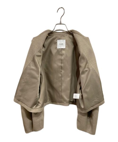 CLANE（クラネ）CLANE (クラネ) コクーン スリーブ ショート ジャケット ベージュ サイズ:2の古着・服飾アイテム