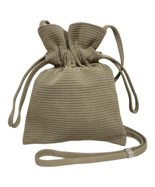 CFCL（シーエフシーエル）CFCL (シーエフシーエル) STRATA DRAWSTRING MINI BAG ベージュ サイズ:Fの古着・服飾アイテム
