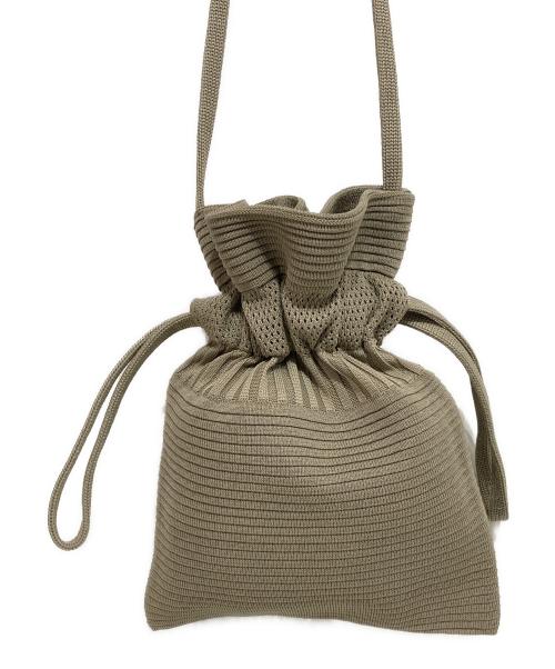 CFCL（シーエフシーエル）CFCL (シーエフシーエル) STRATA DRAWSTRING MINI BAG ベージュ サイズ:Fの古着・服飾アイテム