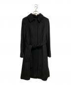 Max Mara Studioマックスマーラ ストゥディオ）の古着「ヴァージンウールステンカラーコート」｜ブラック