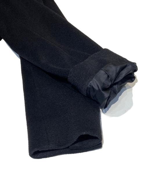 Max Mara Studio（マックスマーラ ストゥディオ）MAX MARA STUDIO (マックスマーラ ストゥディオ) ヴァージンウールステンカラーコート ブラック サイズ:36の古着・服飾アイテム