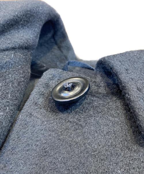 Max Mara Studio（マックスマーラ ストゥディオ）MAX MARA STUDIO (マックスマーラ ストゥディオ) ヴァージンウールステンカラーコート ブラック サイズ:36の古着・服飾アイテム