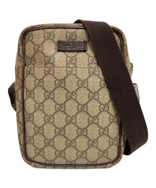 GUCCI（グッチ）GUCCI (グッチ) GGスプリームショルダーバッグ ブラウンの古着・服飾アイテム