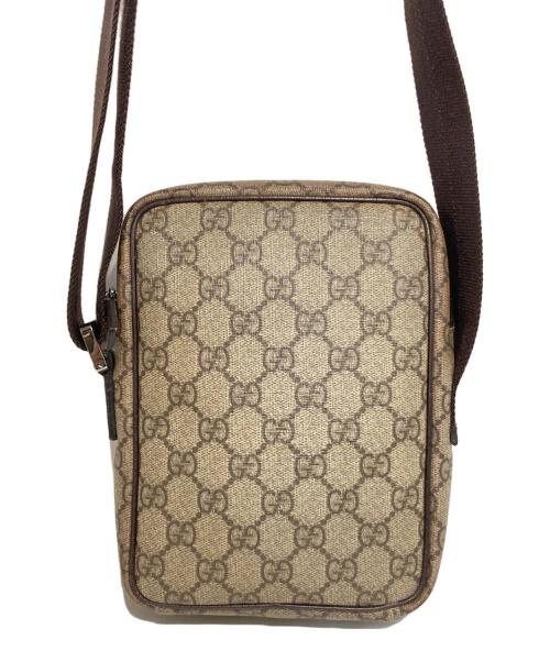 GUCCI（グッチ）GUCCI (グッチ) GGスプリームショルダーバッグ ブラウンの古着・服飾アイテム