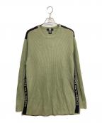 MARITHE+FRANCOIS GIRBAUDマリテフランソワジルボー）の古着「L/S side design knitsew」｜オリーブ