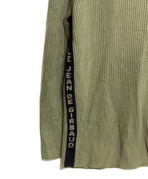MARITHE+FRANCOIS GIRBAUD（マリテフランソワジルボー）MARITHE+FRANCOIS GIRBAUD (マリテフランソワジルボー) L/S side design knitsew オリーブ サイズ:XLの古着・服飾アイテム