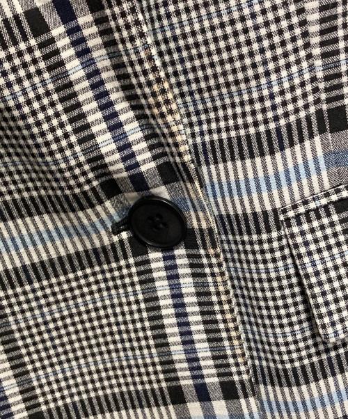 theory（セオリー）theory (セオリー) ダブルブレストジャケット ネイビー×ライトグレー サイズ:4の古着・服飾アイテム