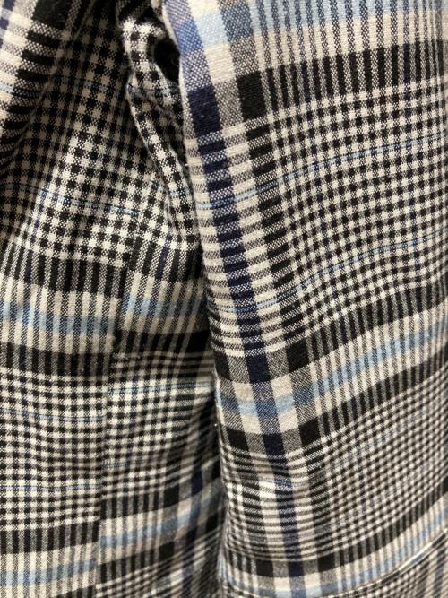 theory（セオリー）theory (セオリー) ダブルブレストジャケット ネイビー×ライトグレー サイズ:4の古着・服飾アイテム