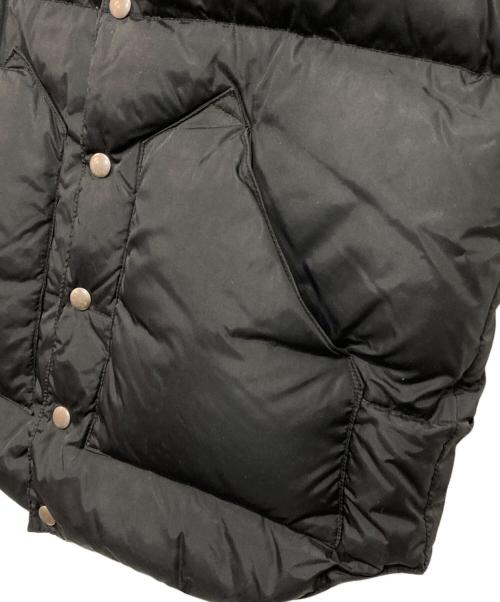 RockyMountainFeatherBed（ロッキーマウンテンフェザーベッド）RockyMountainFeatherBed (ロッキーマウンテンフェザーベッド) レザーヨークダウンベスト ブラック サイズ:38の古着・服飾アイテム