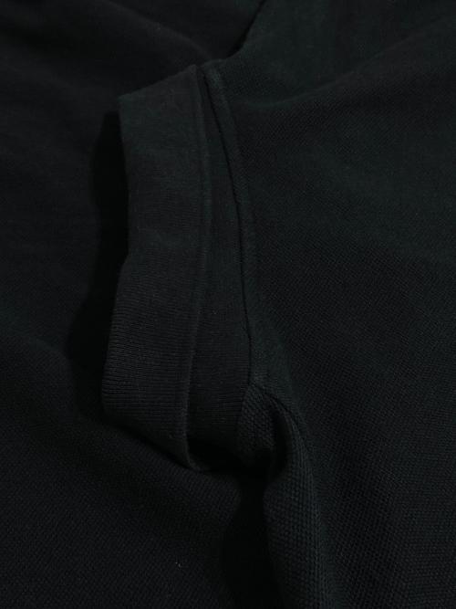maison kitsune（メゾンキツネ）maison kitsune (メゾンキツネ) ボールド フォックスヘッド パッチ オーバーサイズ ポロ ブラック サイズ:Mの古着・服飾アイテム