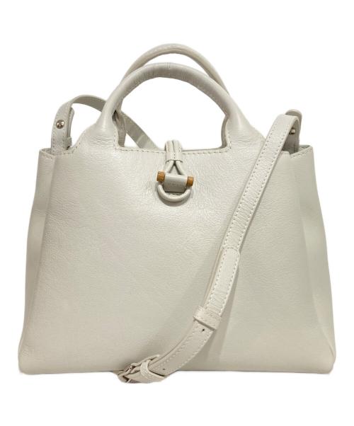 MOTHERHOUSE（マザーハウス）MOTHERHOUSE (マザーハウス) 2WAYショルダーバッグ ホワイトの古着・服飾アイテム