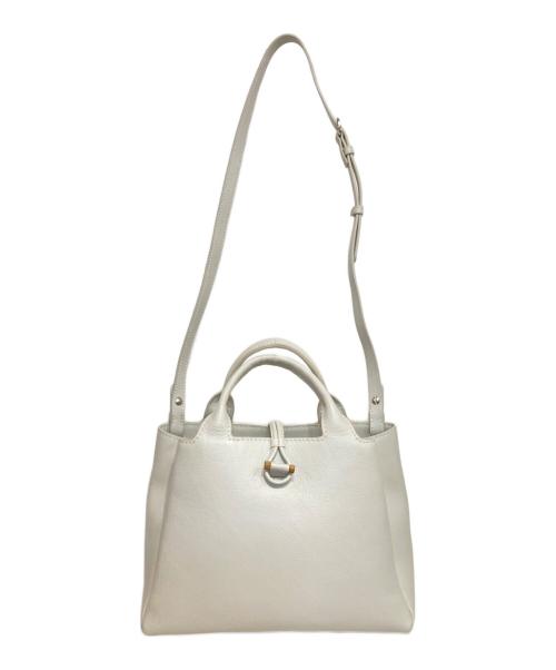 MOTHERHOUSE（マザーハウス）MOTHERHOUSE (マザーハウス) 2WAYショルダーバッグ ホワイトの古着・服飾アイテム