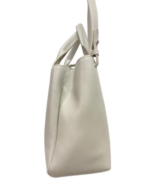 MOTHERHOUSE（マザーハウス）MOTHERHOUSE (マザーハウス) 2WAYショルダーバッグ ホワイトの古着・服飾アイテム