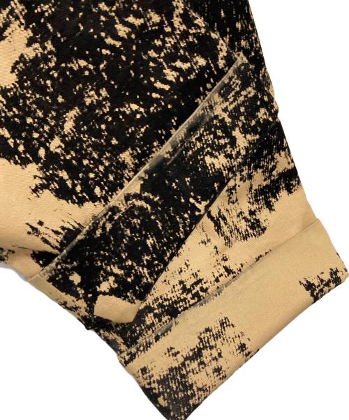 ISSEY MIYAKE（イッセイミヤケ）ISSEY MIYAKE (イッセイミヤケ) 総柄ストレートパンツ ベージュ×ブラック サイズ:2の古着・服飾アイテム