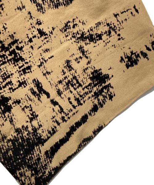 ISSEY MIYAKE（イッセイミヤケ）ISSEY MIYAKE (イッセイミヤケ) 総柄ストレートパンツ ベージュ×ブラック サイズ:2の古着・服飾アイテム