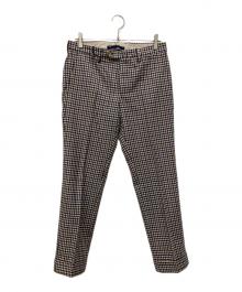 BEAMS F×G.T.A（ビームスエフ×ジーティーアー）の古着「ガンクラブチェックラナウールスラックス」｜ブルー×ベージュ