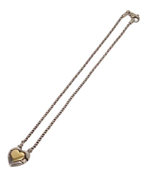 TIFFANY & Co.（ティファニー）TIFFANY & Co. (ティファニー) パズルハートチェーンネックレス シルバー×ゴールドの古着・服飾アイテム