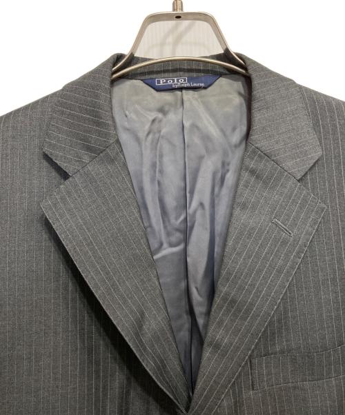 POLO RALPH LAUREN（ポロ・ラルフローレン）POLO RALPH LAUREN (ポロ・ラルフローレン) セットアップ グレーストライプ サイズ:C102－W94－T180　B7の古着・服飾アイテム