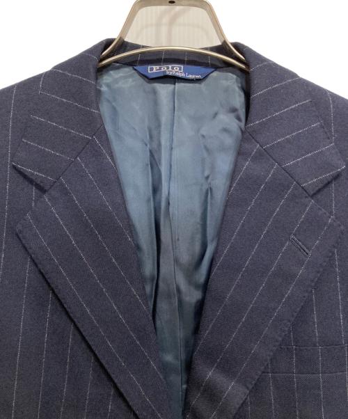 POLO RALPH LAUREN（ポロ・ラルフローレン）POLO RALPH LAUREN (ポロ・ラルフローレン) テーラードジャケット ネイビーストライプ サイズ:-の古着・服飾アイテム